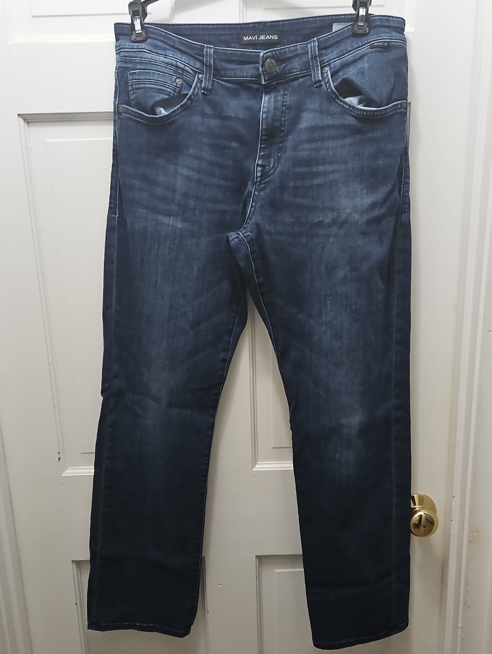 Mavi Men's Dark Blue Slim Straight Jeans